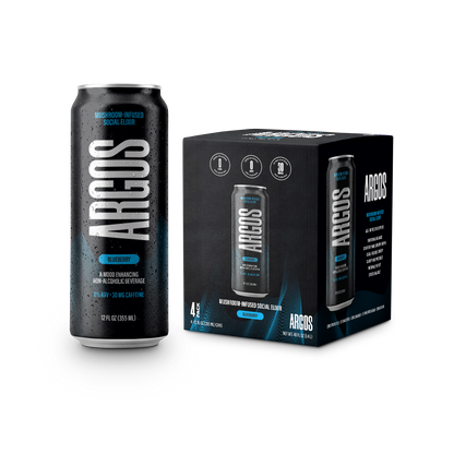 ARGOS ELIXIR | Sparkling Mushroom Beverage – 4 Pack