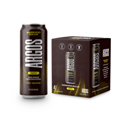 ARGOS ELIXIR | Sparkling Mushroom Beverage – 4 Pack